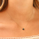 Stoned By Gem Jar-Apatite Heart Cable Chain Necklace | 6mm-Necklaces-Blue Ruby Jewellery-Vancouver Canada