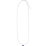 Stoned By Gem Jar-Blue Kyanite Heart Cable Chain Necklace | 6mm-Necklaces-Blue Ruby Jewellery-Vancouver Canada