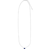 Stoned By Gem Jar-Blue Kyanite Heart Cable Chain Necklace | 6mm-Necklaces-Blue Ruby Jewellery-Vancouver Canada