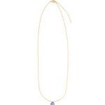 Stoned By Gem Jar-Tanzanite Heart Cable Chain Necklace | 8mm-Necklaces-Blue Ruby Jewellery-Vancouver Canada