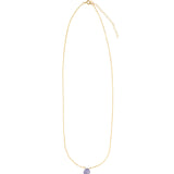 Stoned By Gem Jar-Tanzanite Heart Cable Chain Necklace | 8mm-Necklaces-Blue Ruby Jewellery-Vancouver Canada