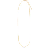 Sky Blue Topaz Heart Cable Chain Necklace 14k Gold Filled, Sky Blue Topaz