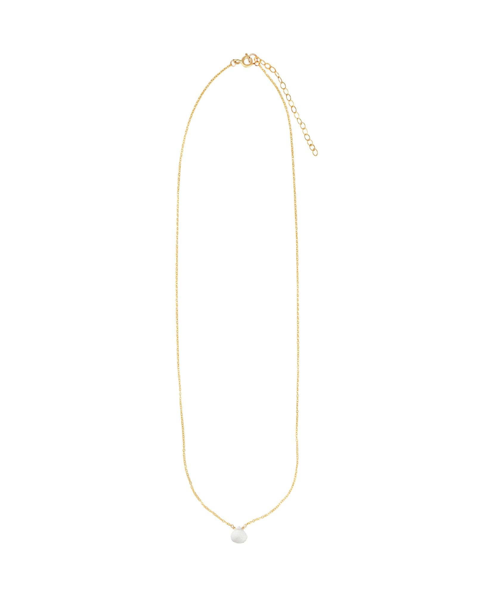 Sky Blue Topaz Heart Cable Chain Necklace 14k Gold Filled, Sky Blue Topaz