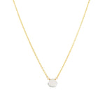 Sky Blue Topaz Heart Cable Chain Necklace 14k Gold Filled, Sky Blue Topaz