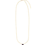 Stoned By Gem Jar-Amethyst Heart Cable Chain Necklace | 8mm-Necklaces-Blue Ruby Jewellery-Vancouver Canada
