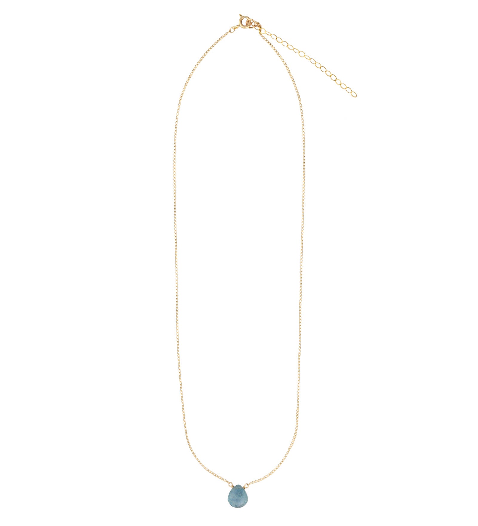 Grandiderite Heart Curb Chain Necklace 14k Gold Filled, Grandiderite