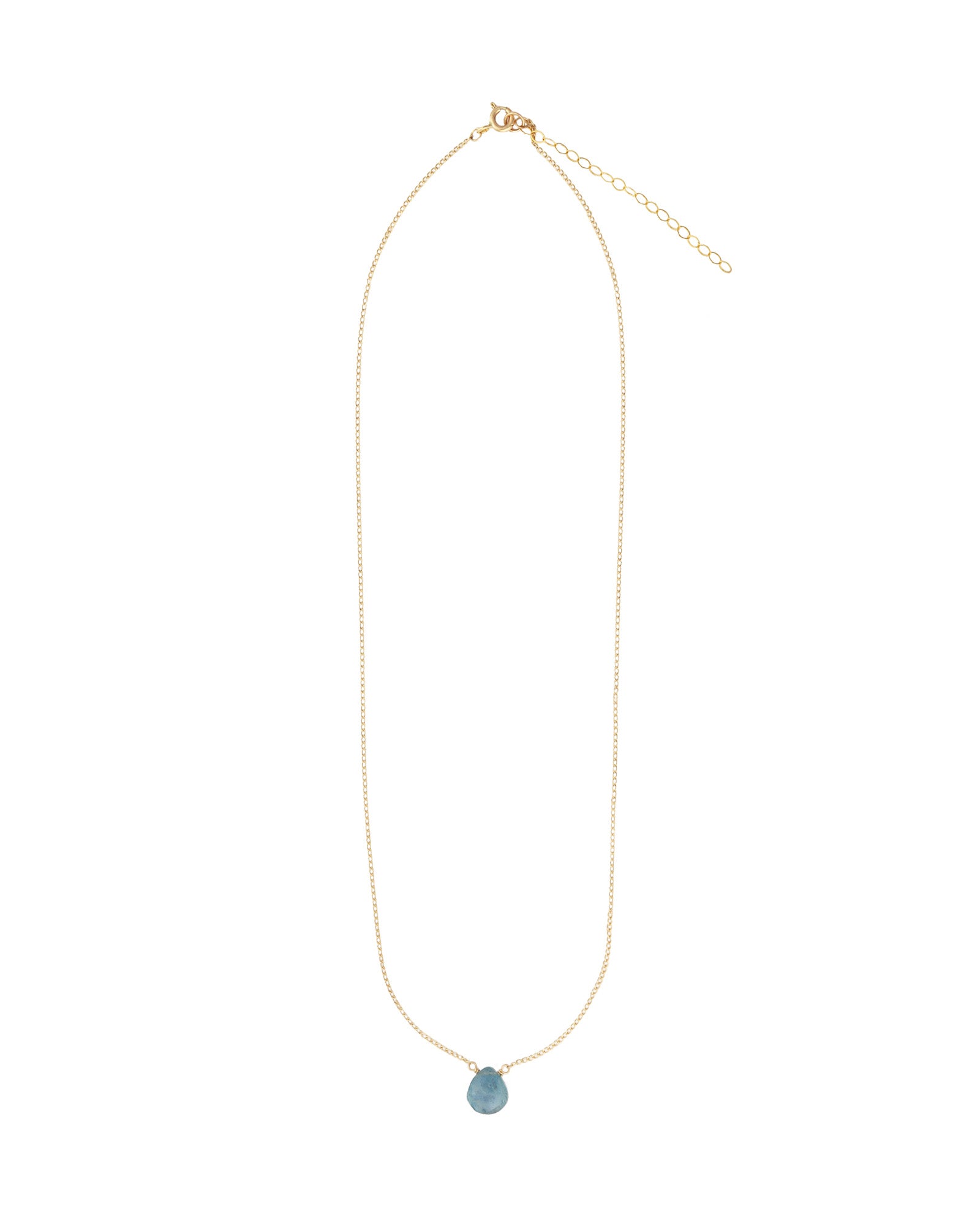 Grandiderite Heart Curb Chain Necklace 14k Gold Filled, Grandiderite