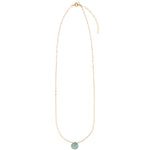 Stoned By Gem Jar-Blue Kyanite Heart Cable Chain Necklace | 8mm-Necklaces-Blue Ruby Jewellery-Vancouver Canada