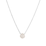 Kunzite Heart Cable Chain Necklace Sterling Silver, Kunzite