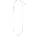 Peruvian Opal Heart Curb Chain Necklace 14k Gold Filled, Peruvian Opal
