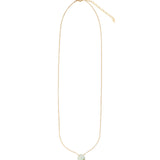Peruvian Opal Heart Curb Chain Necklace 14k Gold Filled, Peruvian Opal