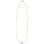 Stoned By Gem Jar-Moss Aquamarine Heart Cable Chain Necklace | 12mm-Necklaces-Blue Ruby Jewellery-Vancouver Canada