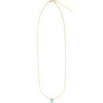 Apatite Marquise Cable Chain Necklace 14k Gold Filled, Apatite
