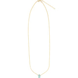 Apatite Marquise Cable Chain Necklace 14k Gold Filled, Apatite