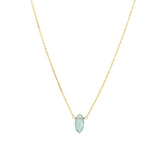 Apatite Marquise Cable Chain Necklace 14k Gold Filled, Apatite