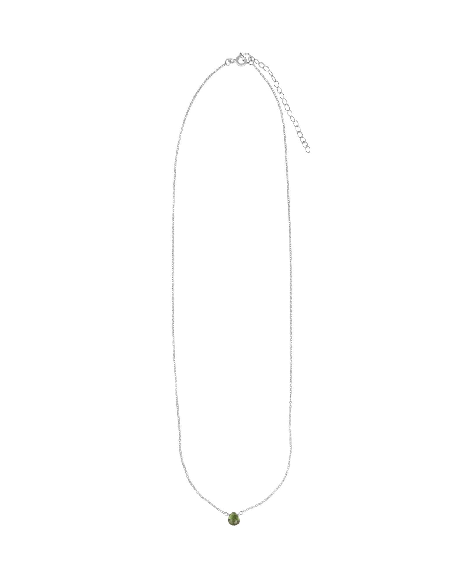 Stoned By Gem Jar-Green Apatite Pear Cable Chain Necklace | 6mm-Necklaces-Blue Ruby Jewellery-Vancouver Canada