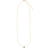 Stoned By Gem Jar-Blue Grandidierite Pear Cable Chain Necklace | 6mm-Necklaces-Blue Ruby Jewellery-Vancouver Canada