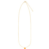 Stoned By Gem Jar-Carnelian Pear Cable Chain Necklace | 6mm-Necklaces-Blue Ruby Jewellery-Vancouver Canada