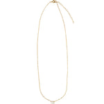 Stoned By Gem Jar-Prasiolite Pear Cable Chain Necklace | 8mm-Necklaces-Blue Ruby Jewellery-Vancouver Canada