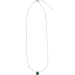 Stoned By Gem Jar-Green Apatite Pear Cable Chain Necklace | 8mm-Necklaces-Blue Ruby Jewellery-Vancouver Canada