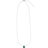 Stoned By Gem Jar-Green Apatite Pear Cable Chain Necklace | 8mm-Necklaces-Blue Ruby Jewellery-Vancouver Canada