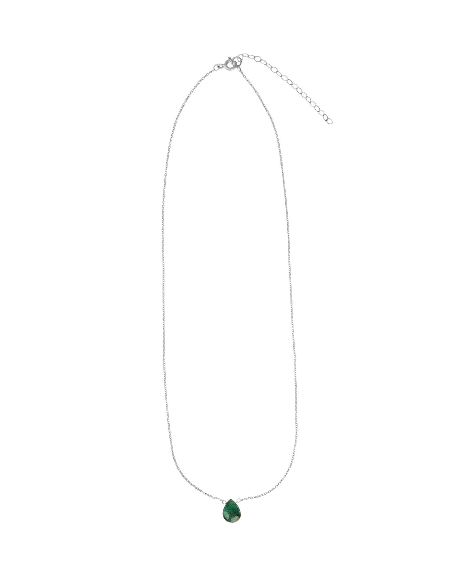 Stoned By Gem Jar-Green Apatite Pear Cable Chain Necklace | 8mm-Necklaces-Blue Ruby Jewellery-Vancouver Canada