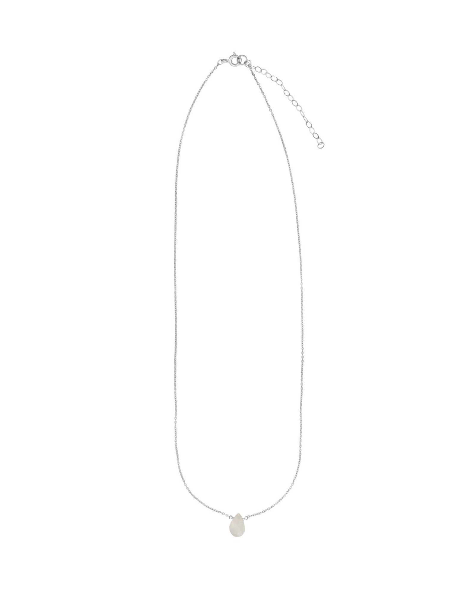 Stoned By Gem Jar-Rainbow Moonstone Pear Cable Chain Necklace | 8mm-Necklaces-Blue Ruby Jewellery-Vancouver Canada