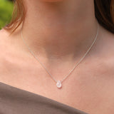 Stoned By Gem Jar-Rainbow Moonstone Pear Cable Chain Necklace | 8mm-Necklaces-Blue Ruby Jewellery-Vancouver Canada