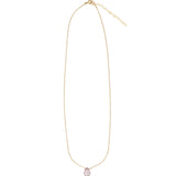 Amethyst Pear Cable Chain Necklace 14k Gold Filled, Amethyst