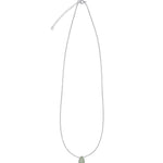 Aquamarine Birolette Cable Chain Necklace | 6mm Sterling Silver, Aquamarine