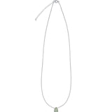 Aquamarine Birolette Cable Chain Necklace | 6mm Sterling Silver, Aquamarine