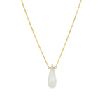 Aquamarine Birolette Cable Chain Necklace | 6mm 14k Gold Filled, Aqumarine