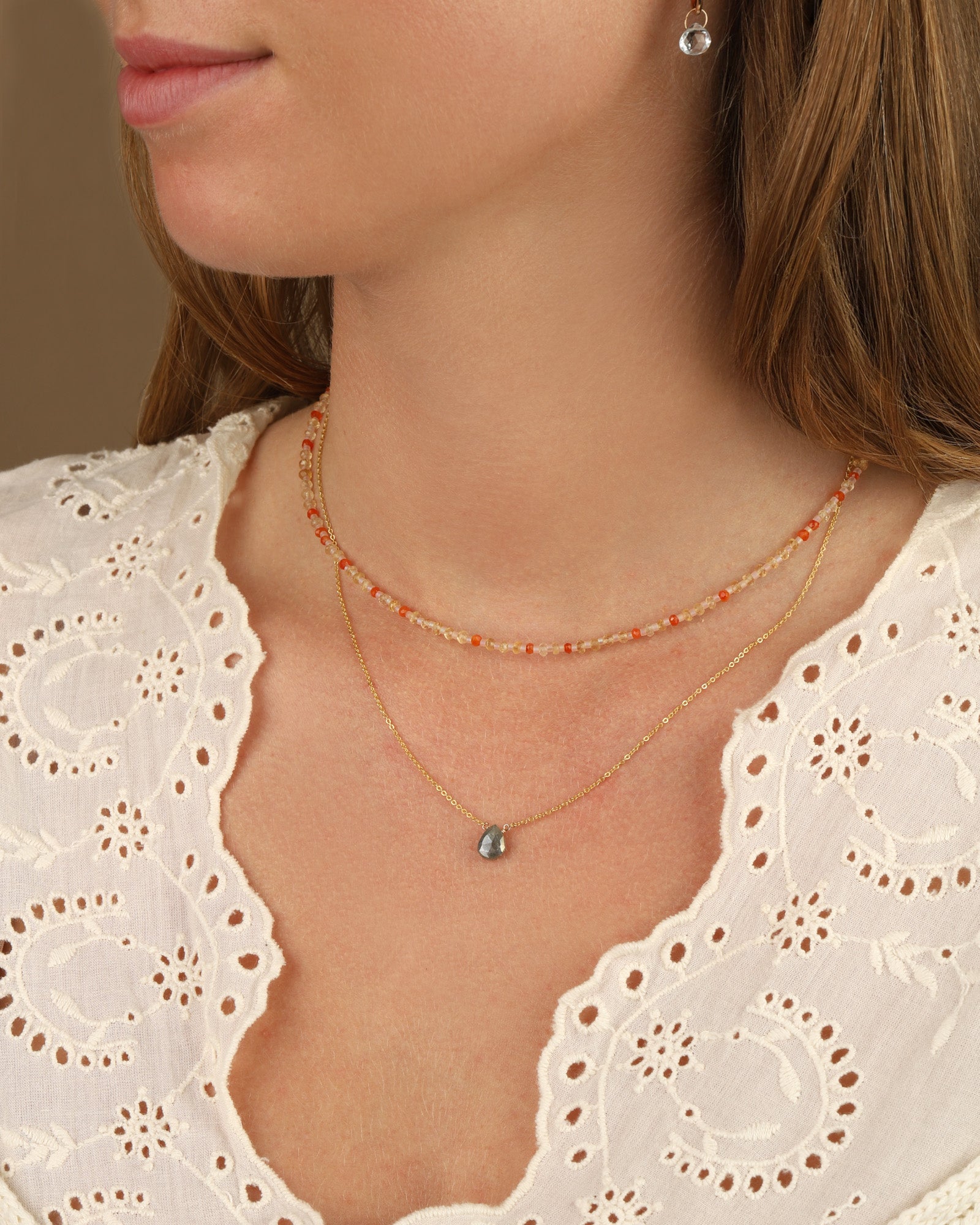 Mystic Quartz  Birolette Cable Chain Necklace | 6mm 14k Gold Filled, Mystic Quartz