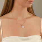Moonstone Toggle Necklace 14k Gold Filled, Moonstone