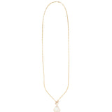 Moonstone Toggle Necklace 14k Gold Filled, Moonstone