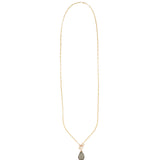 Labradorite Toggle Necklace 14k Gold Filled, Labradorite