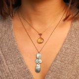 Lemon Quartz Toggle Necklace