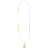 Lemon Quartz Toggle Necklace 14k Gold Filled, Lemon Quartz