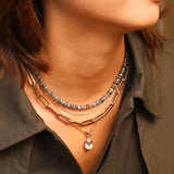 Prasiolite Toggle Necklace