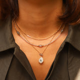 Solar Quartz Toggle Necklace