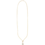 Solar Quartz Toggle Necklace 14k Gold Filled, Solar Quartz