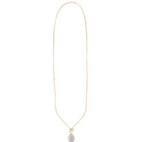 Natural Chalcedony Toggle Necklace