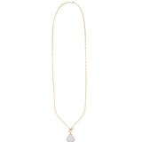 Light Blue Chalcedony Toggle Necklace