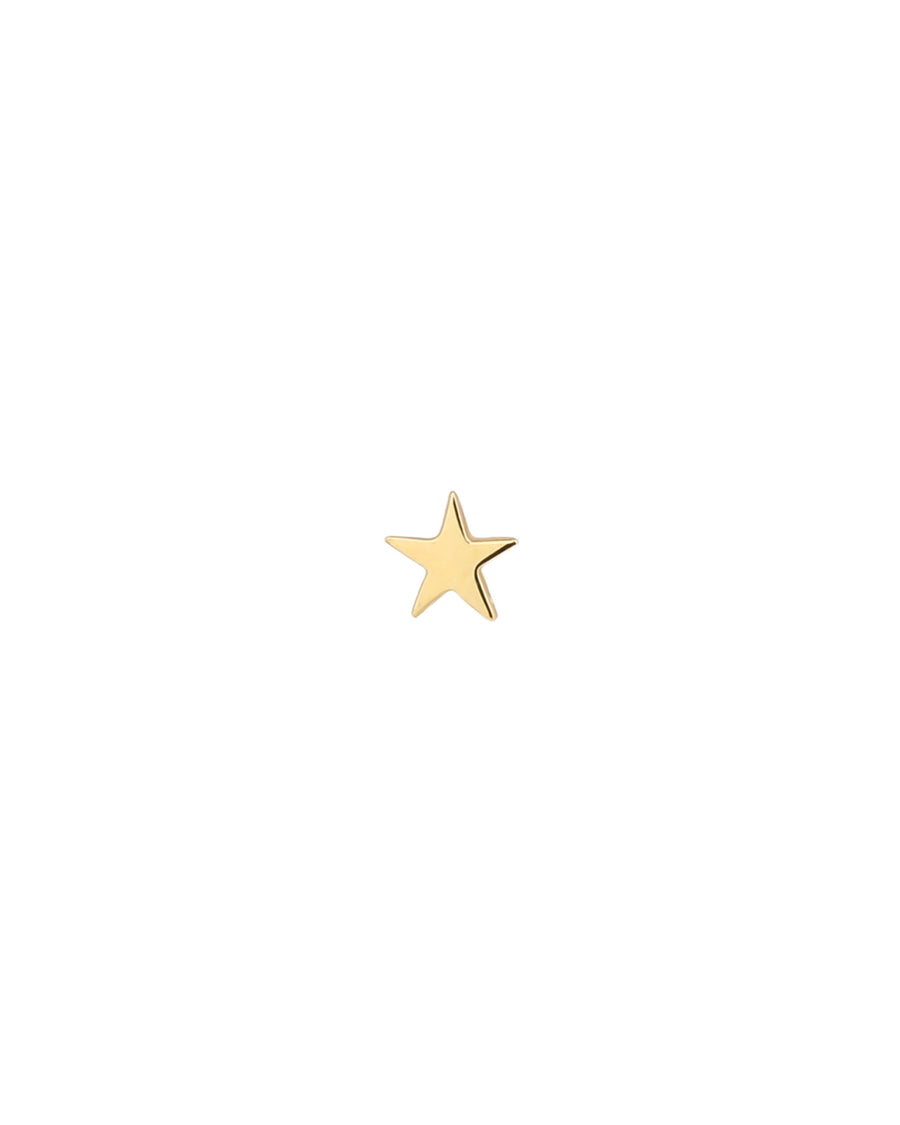 Star Stud 14k Yellow Gold