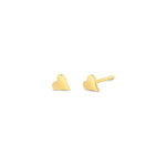 Heart Studs 14k Yellow Gold