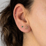 Goldhive-Diamond Snake Studs-Earrings-Blue Ruby Jewellery-Vancouver Canada