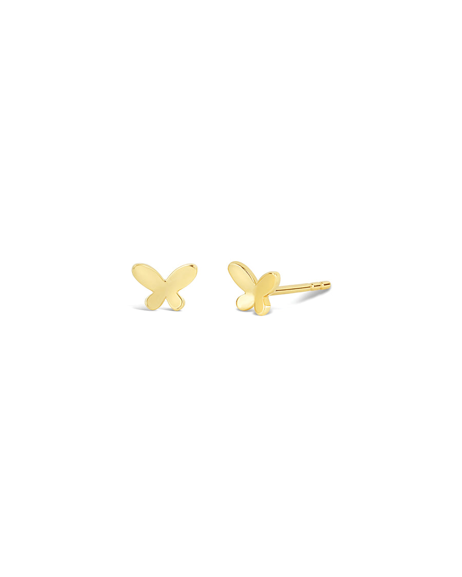 Butterfly Studs 14k Yellow Gold