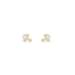 Goldhive-Diamond + Mother of Pearl Mushroom Studs-Earrings-14k Yellow Gold, Diamond-Blue Ruby Jewellery-Vancouver Canada