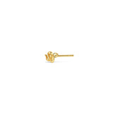 Goldhive-Diamond Eye Snake Stud-Earrings-14k Yellow Gold, Diamond-Blue Ruby Jewellery-Vancouver Canada