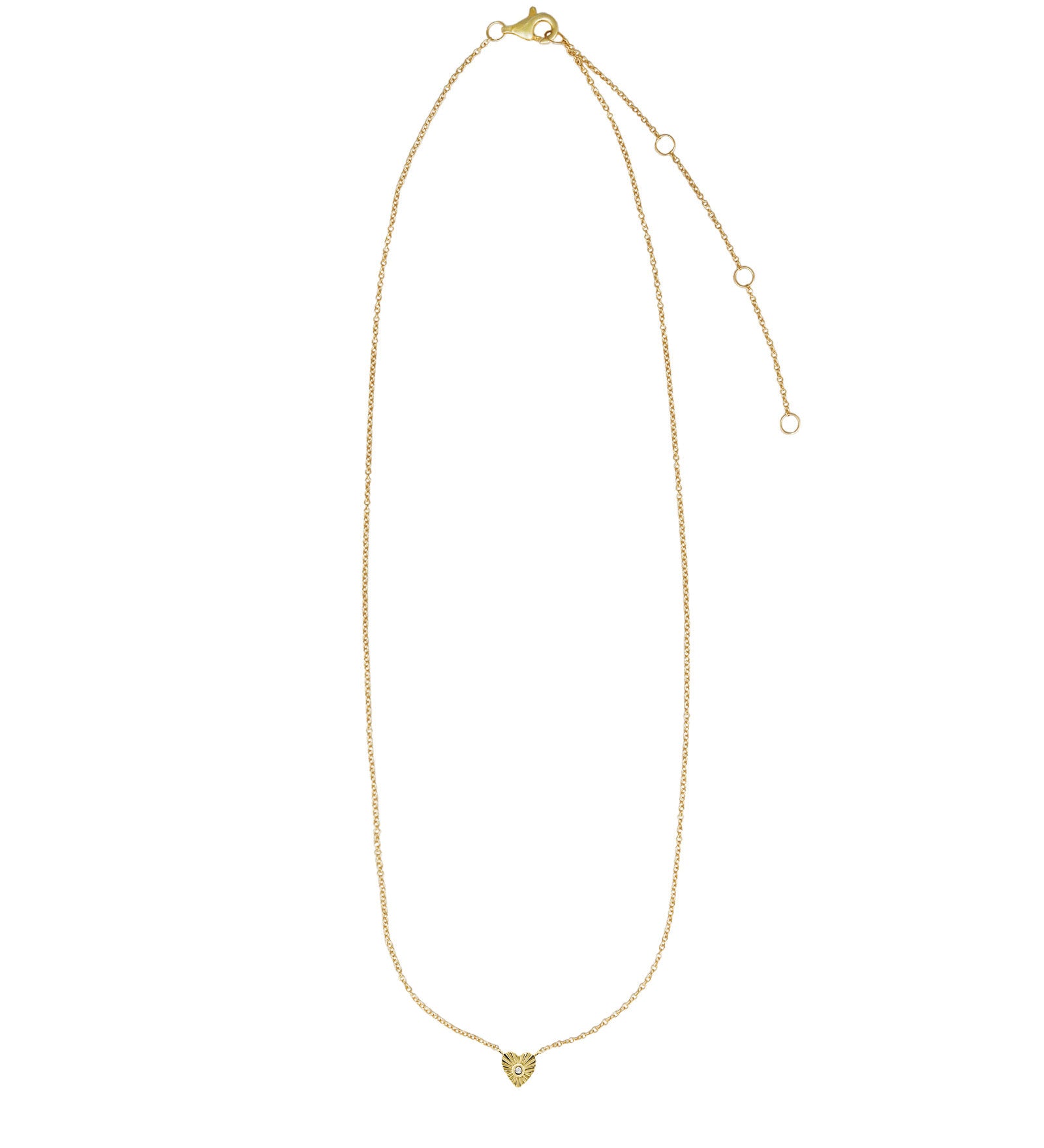 Goldhive-Radiant Heart Necklace-Blue Ruby Jewellery-Vancouver Canada